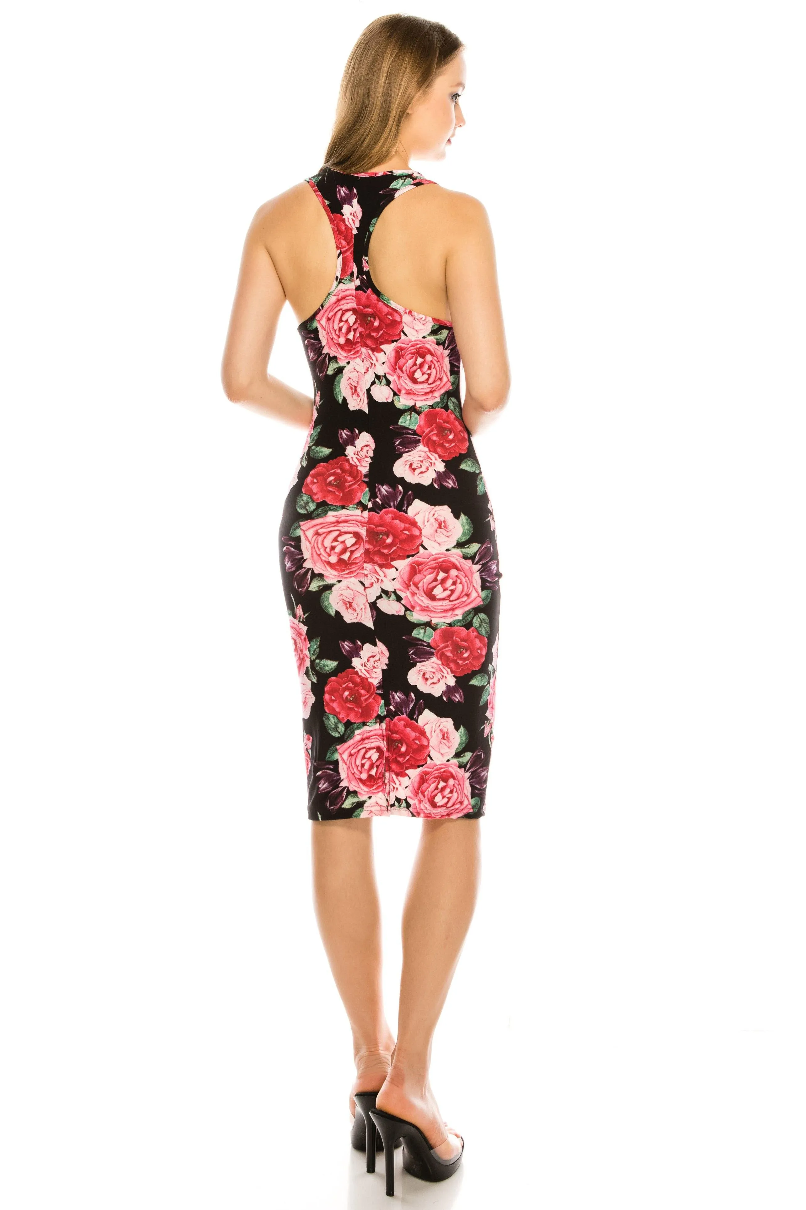 Cocktail Bodycon Dress - Racerback