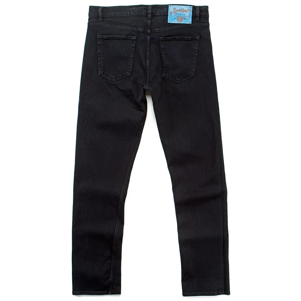 Cookies Relaxed Fit 5 Pocket Black Denim Jeans