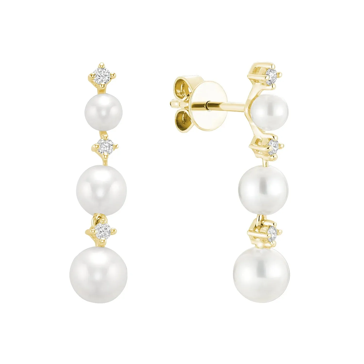 Dangling Pearl Earrings