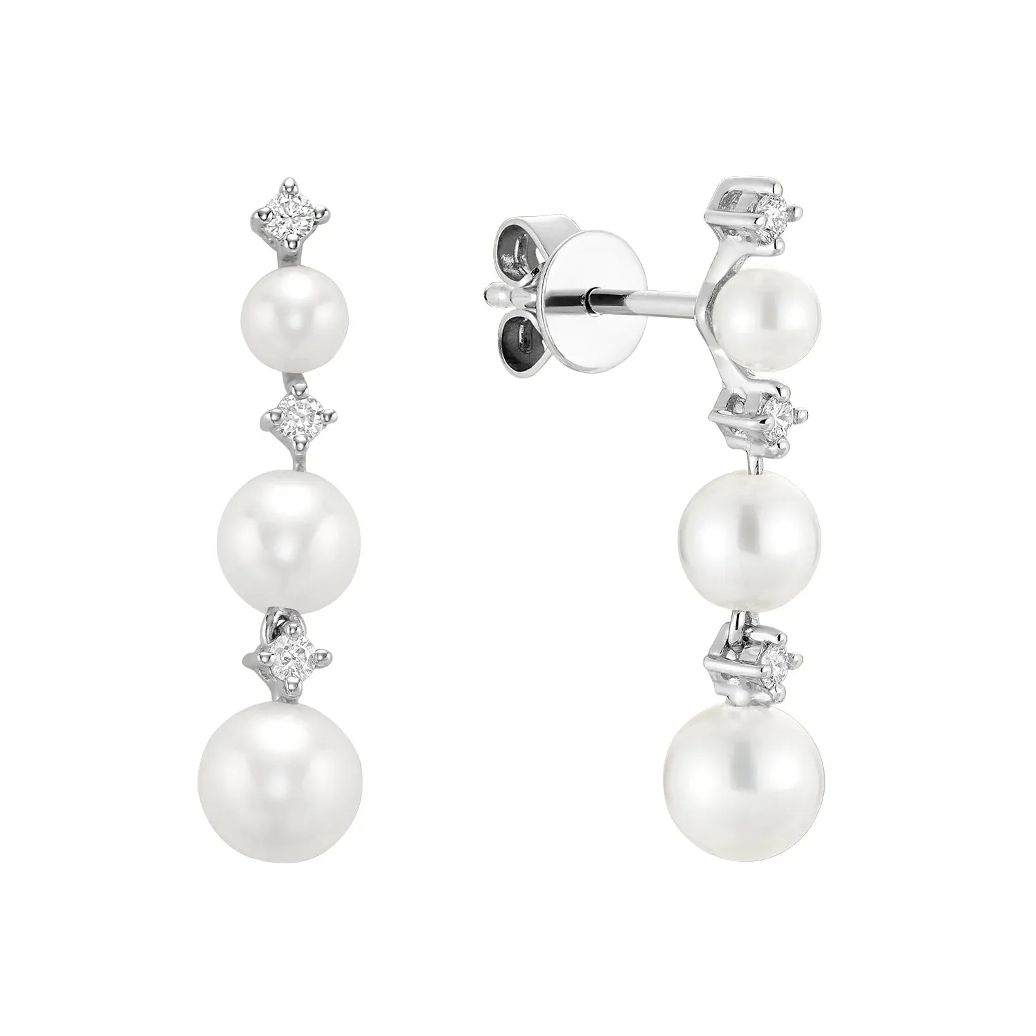 Dangling Pearl Earrings