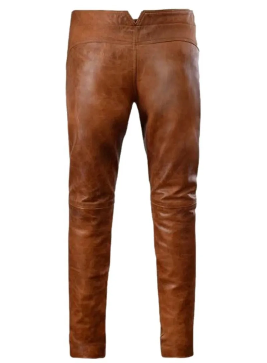 Dark Brown Leather Pants