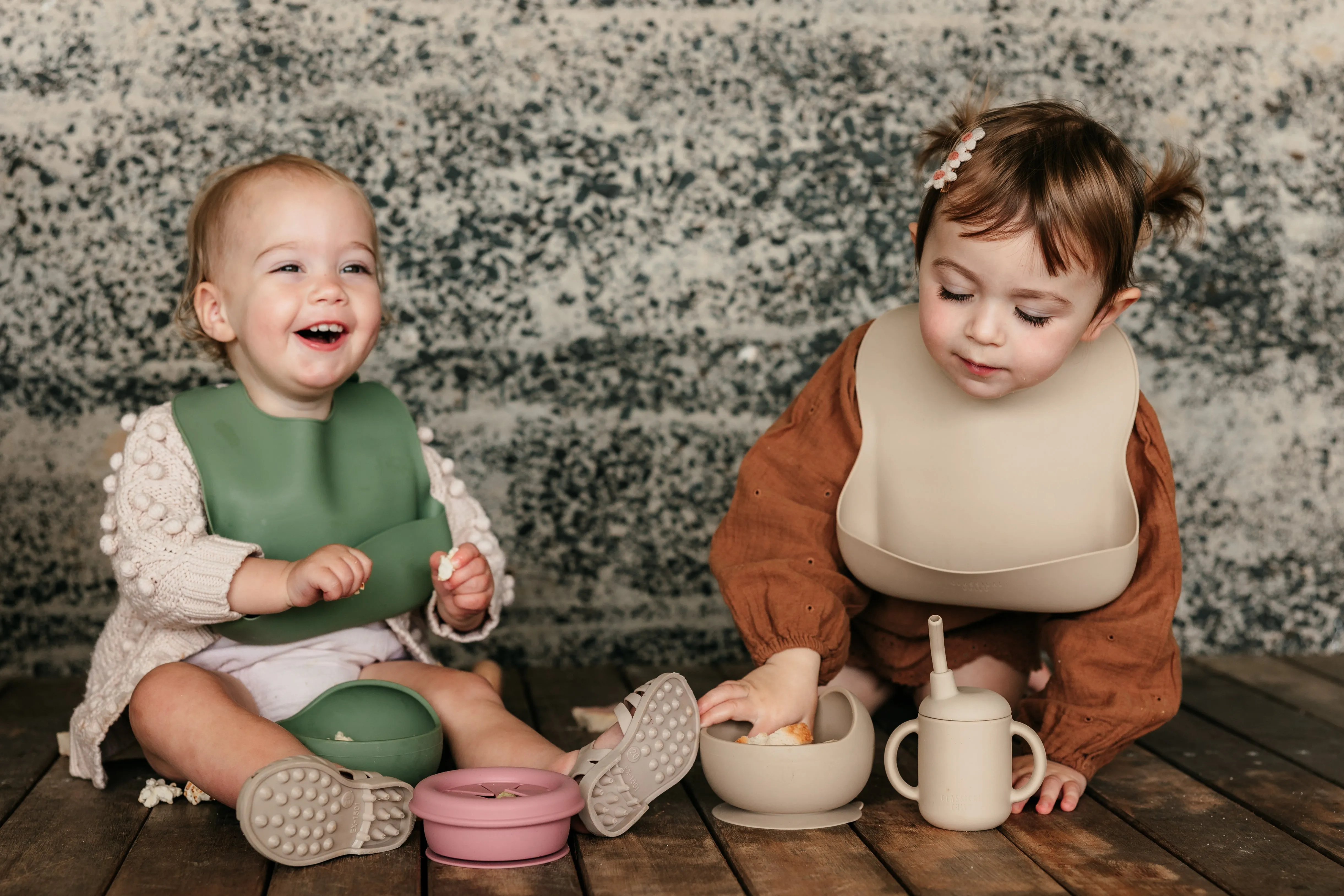 Denim Silicone Bib