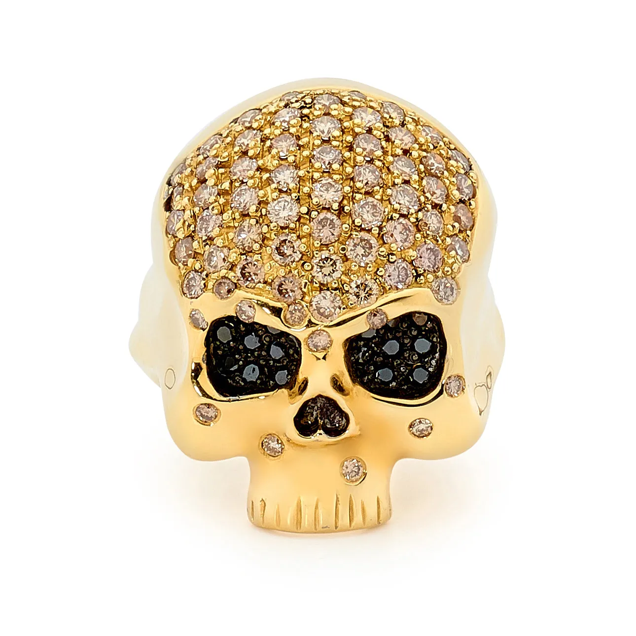 Diamond Skull Ring