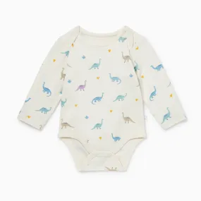 Dino Print Long Sleeve Bodysuit