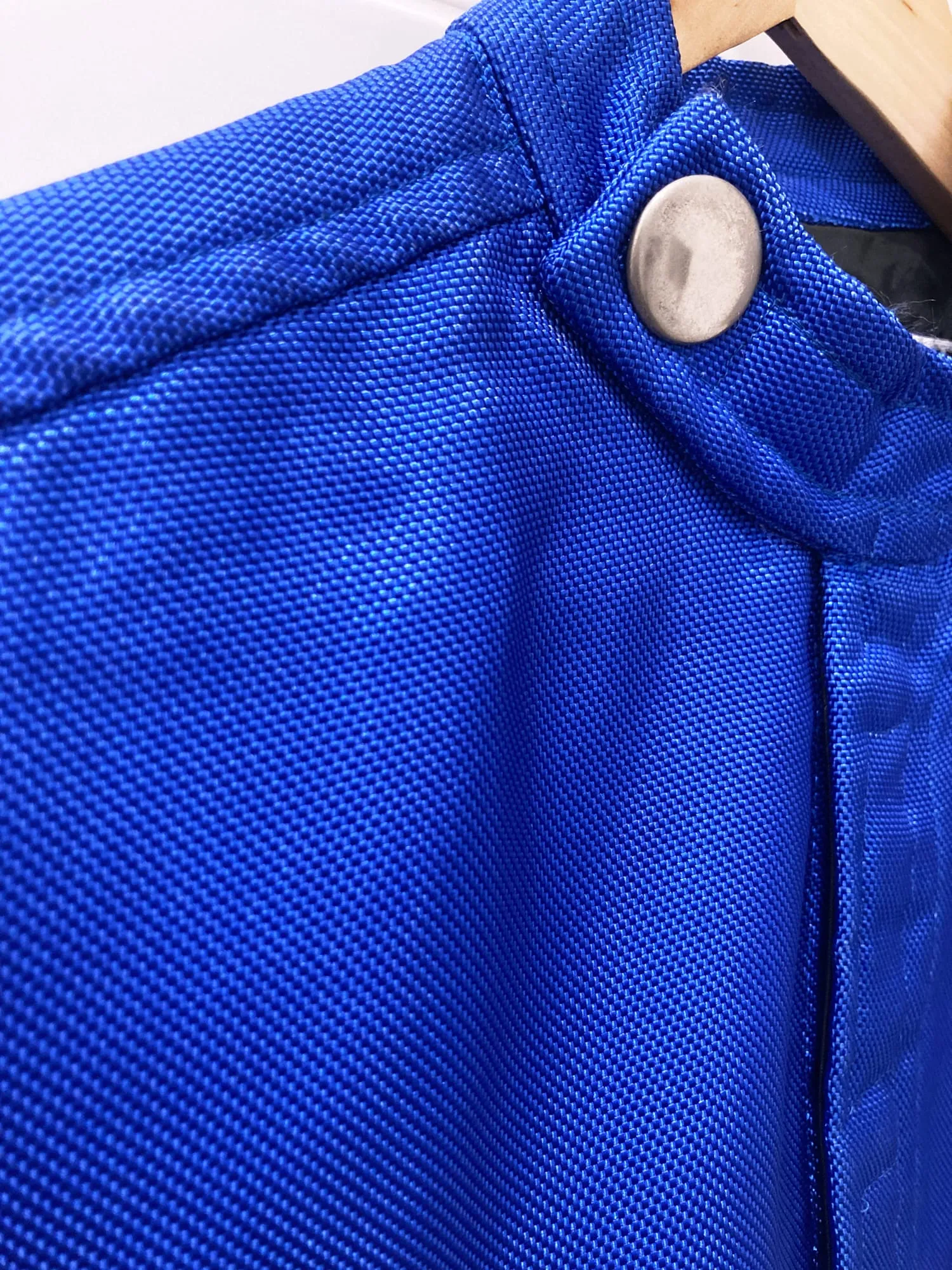 Dirk Bikkembergs 1990s electric blue ballistic nylon cropped jacket - S XS M