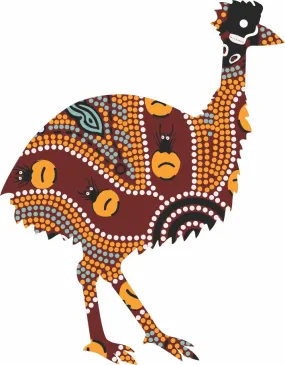 Emu Wooden Magnet (Australian Made) - Bush Tucker Tan By Julie Paige