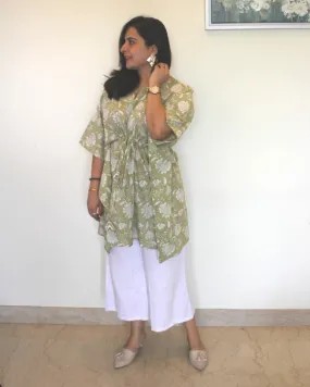 Floral Olive Kaftan