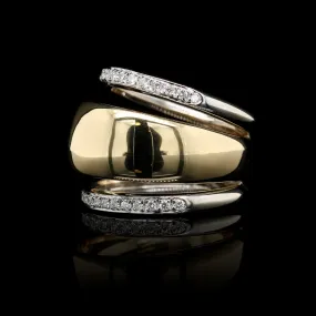 Fope 18K Two-tone Gold Estate Diamond Ring