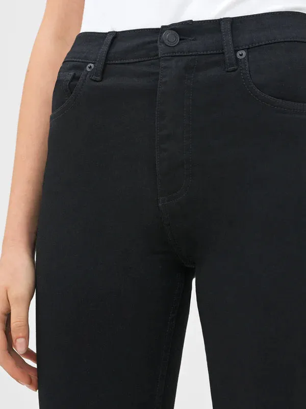 French Connection Soft Stretch Denim High Rise Skinny Jeans-Black-74QZP