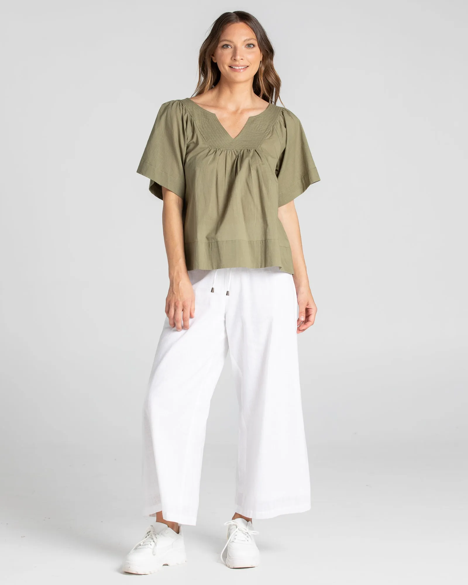 Freya Top - Olive