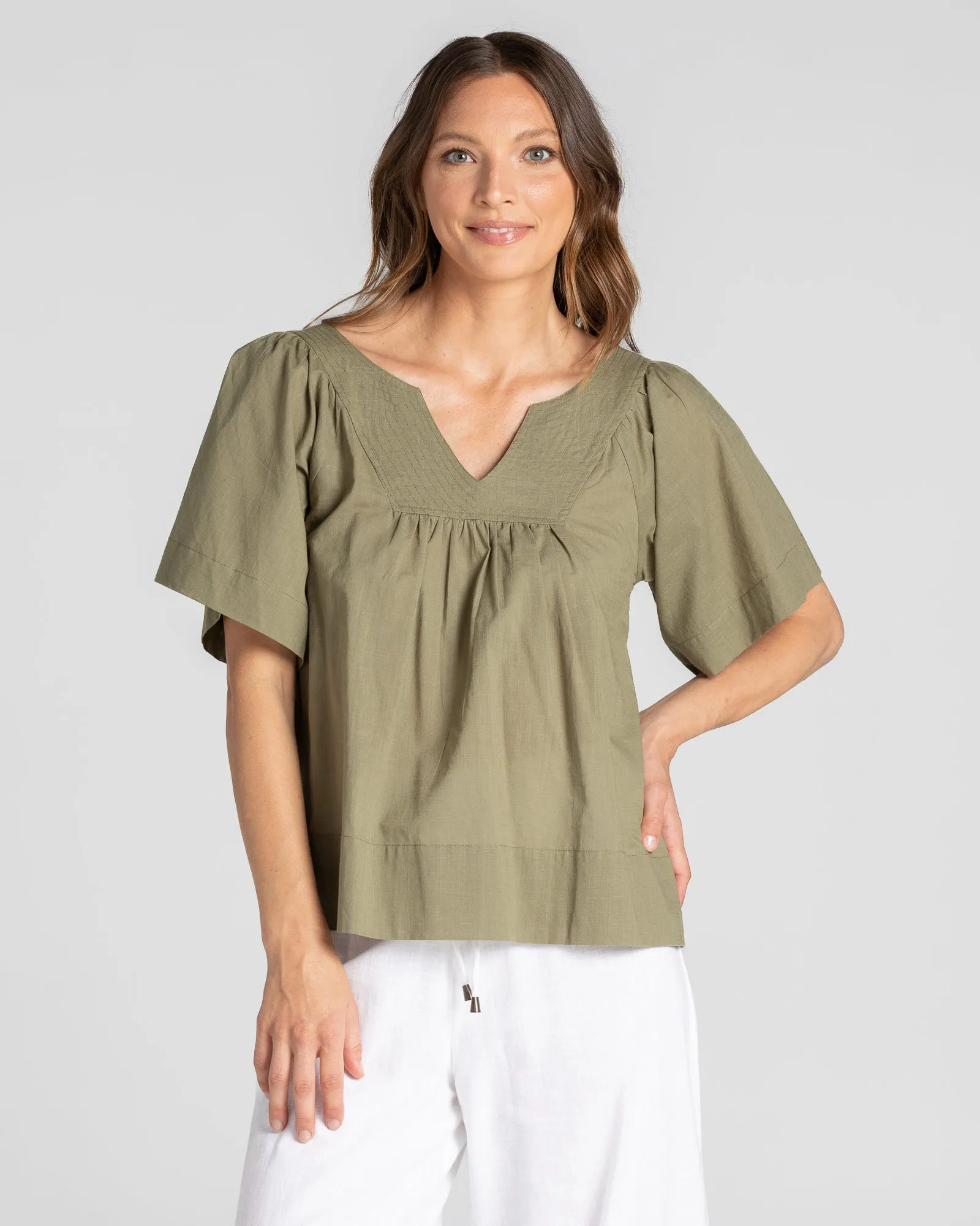 Freya Top - Olive