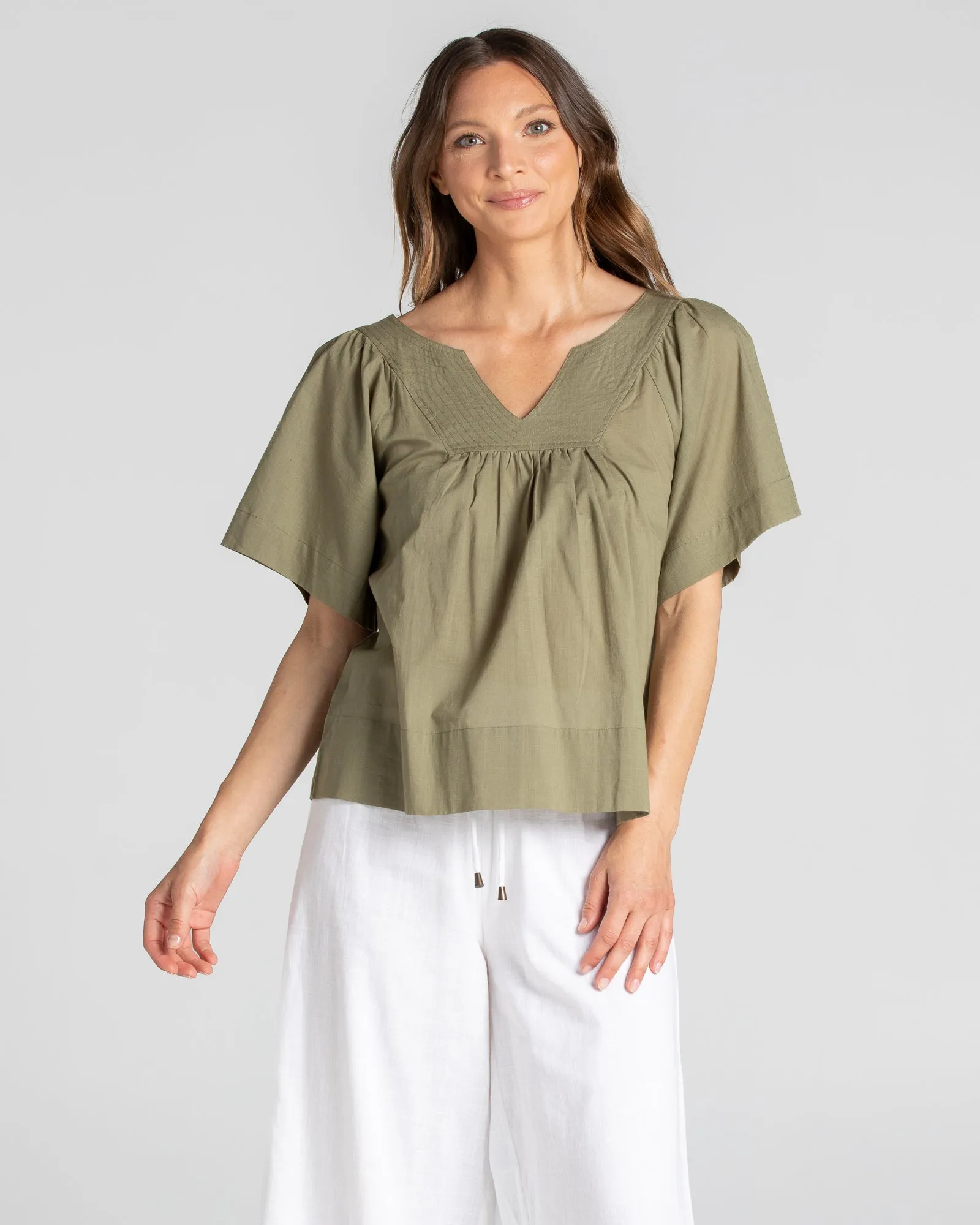 Freya Top - Olive