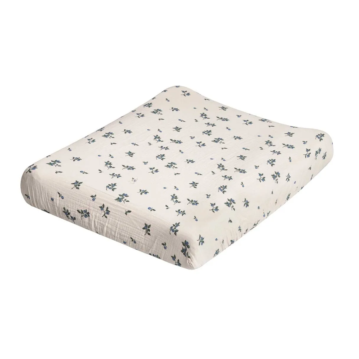 Garbo&Friends Blueberry Muslin Changing Mat Cover/Bassinet Fitted Sheet