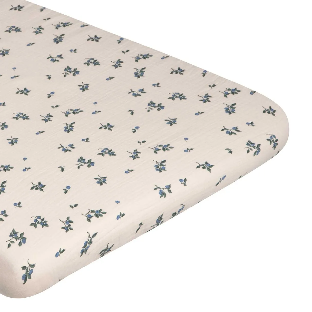 Garbo&Friends Blueberry Muslin Changing Mat Cover/Bassinet Fitted Sheet