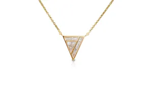 GeoArt Back to Basics Trillion Puzzle Diamond Necklace