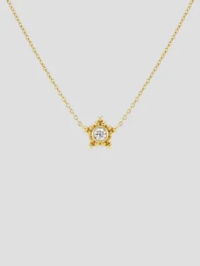 Granium Star Necklace in Diamond