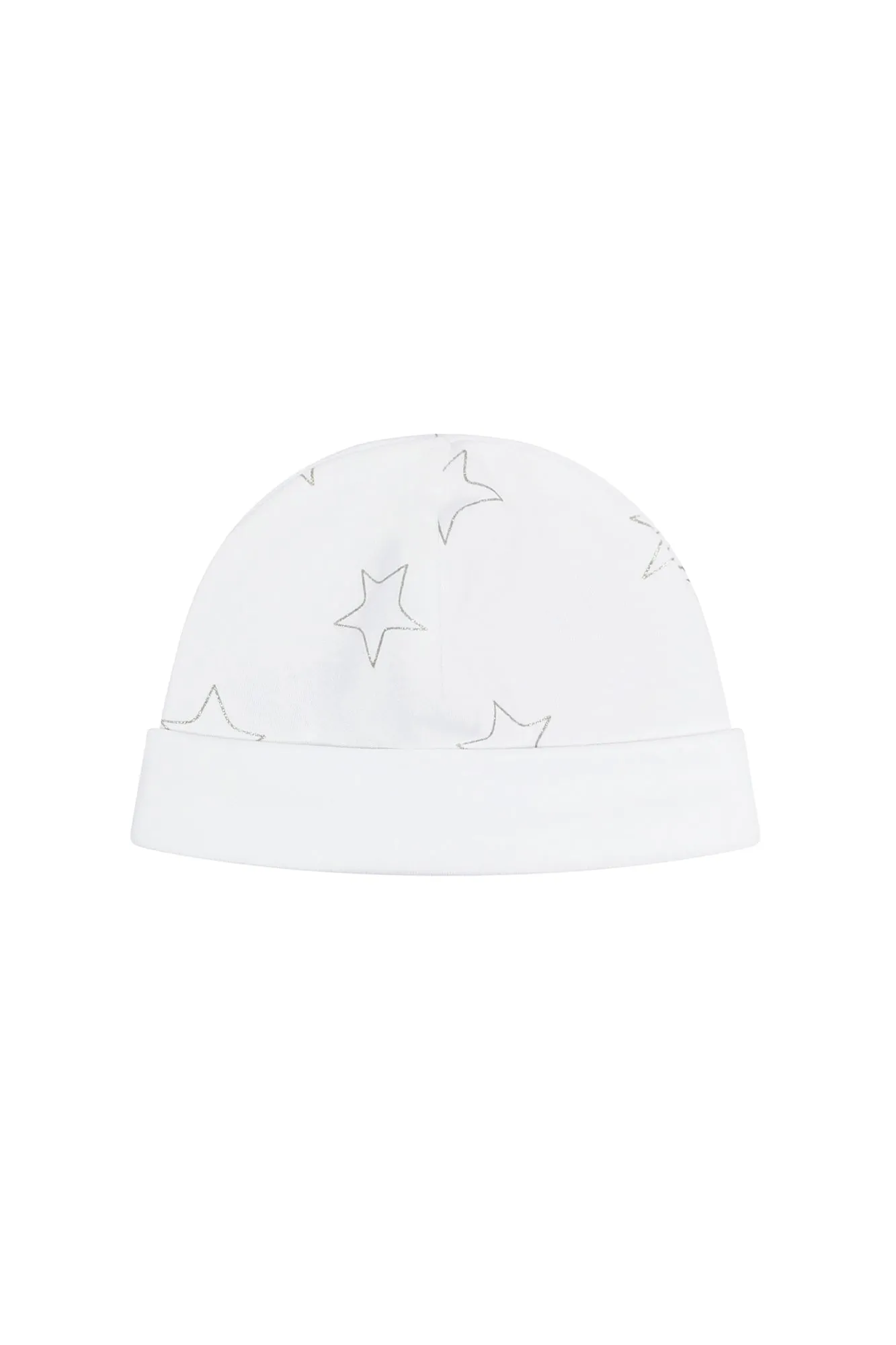 Grey Stars Print Hat