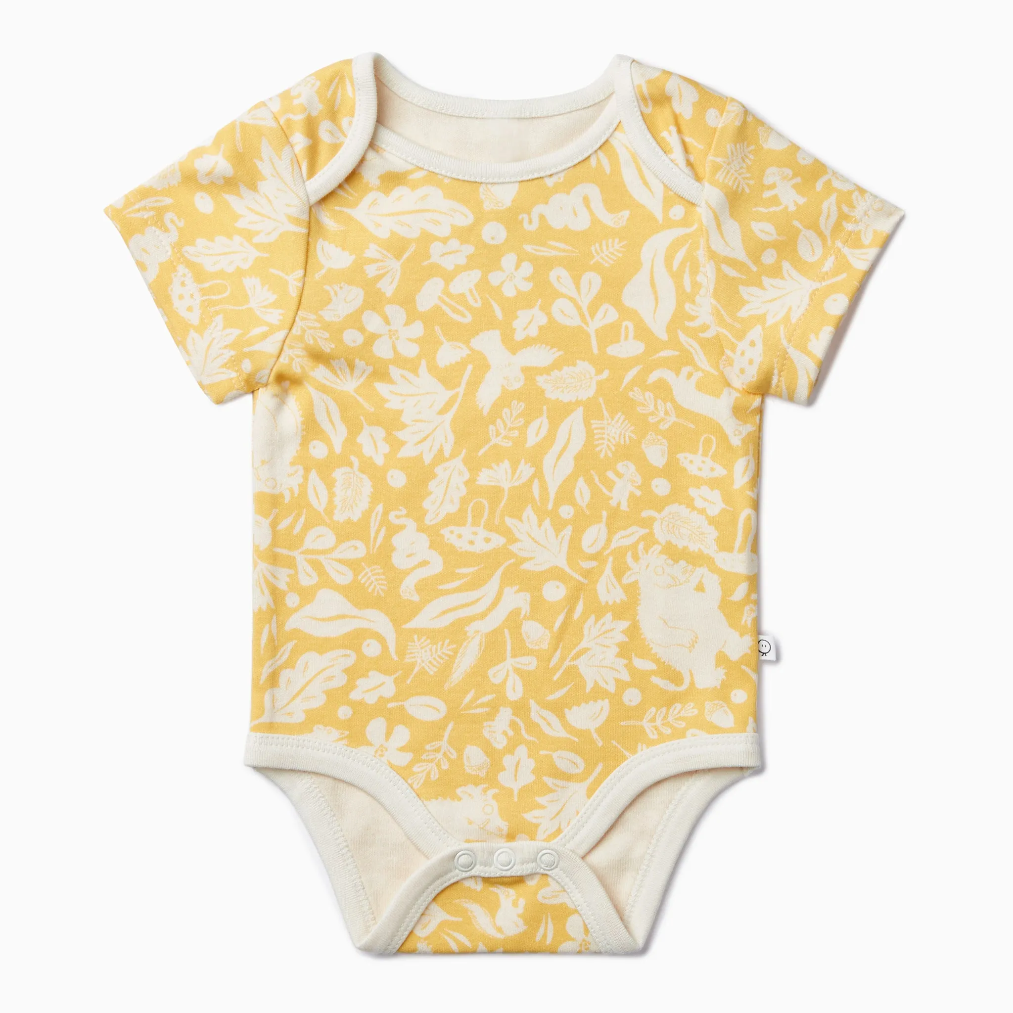 Gruffalo Buttercup Yellow Short Sleeve Bodysuit