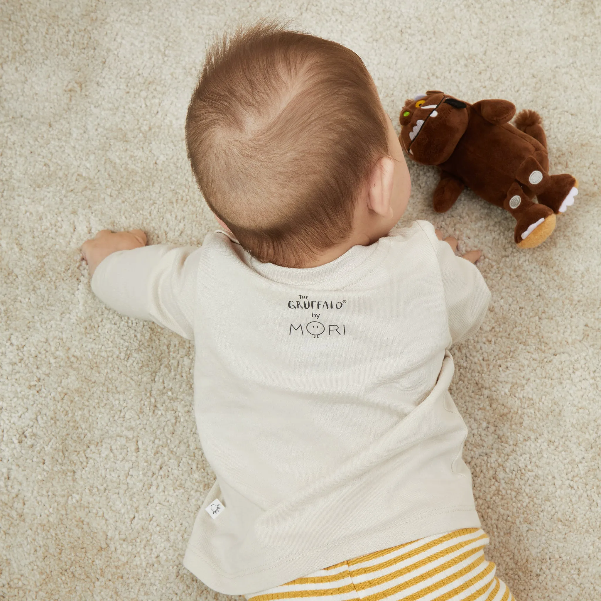 Gruffalo Mouse Tee & Ribbed Striped Leggings Outfit