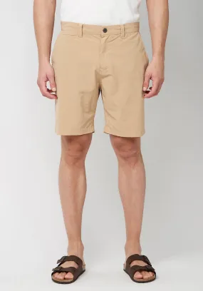 Hanuzo Men's Stretch Shorts in Tan - BM23998