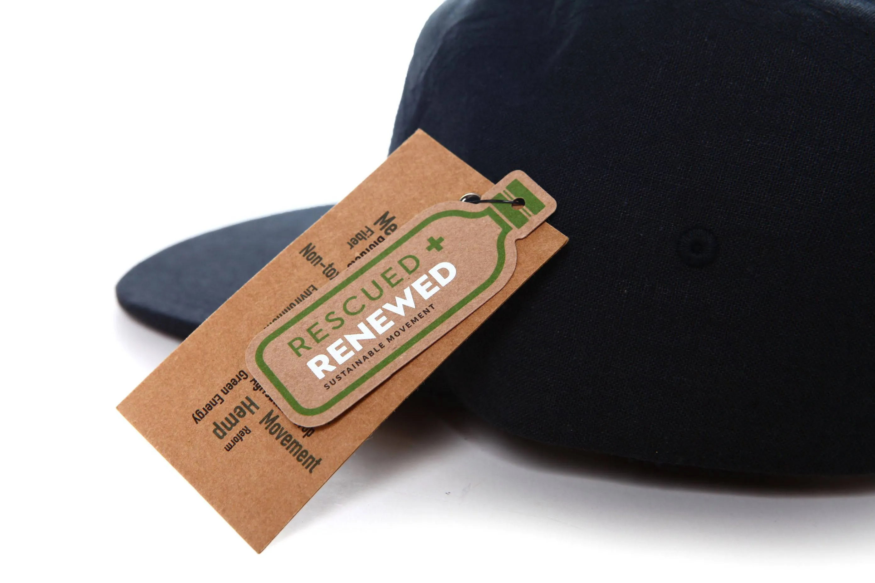 HEMPZOO BLACK LEAF CAMPER CAP