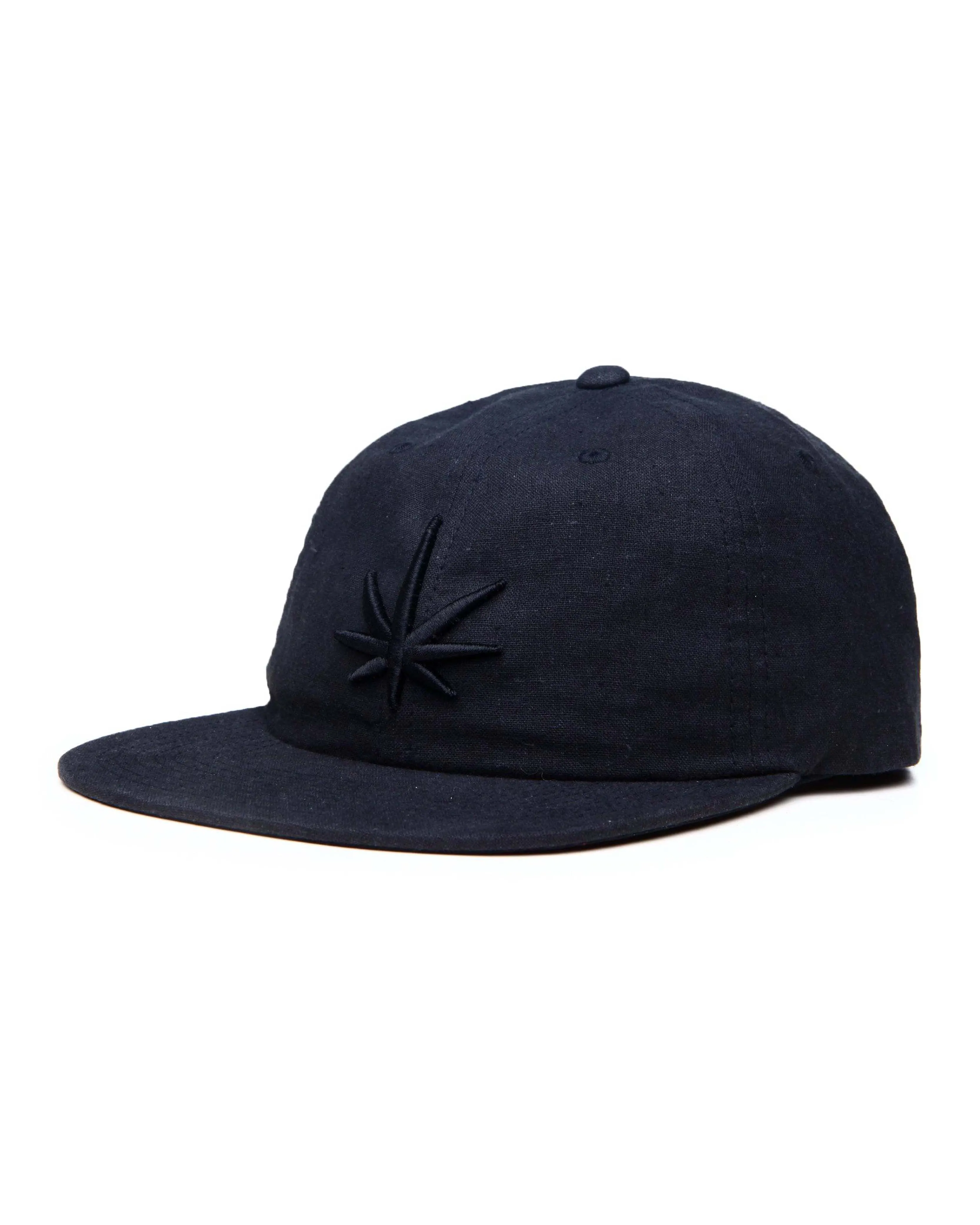 HEMPZOO BLACK LEAF DAD CAP