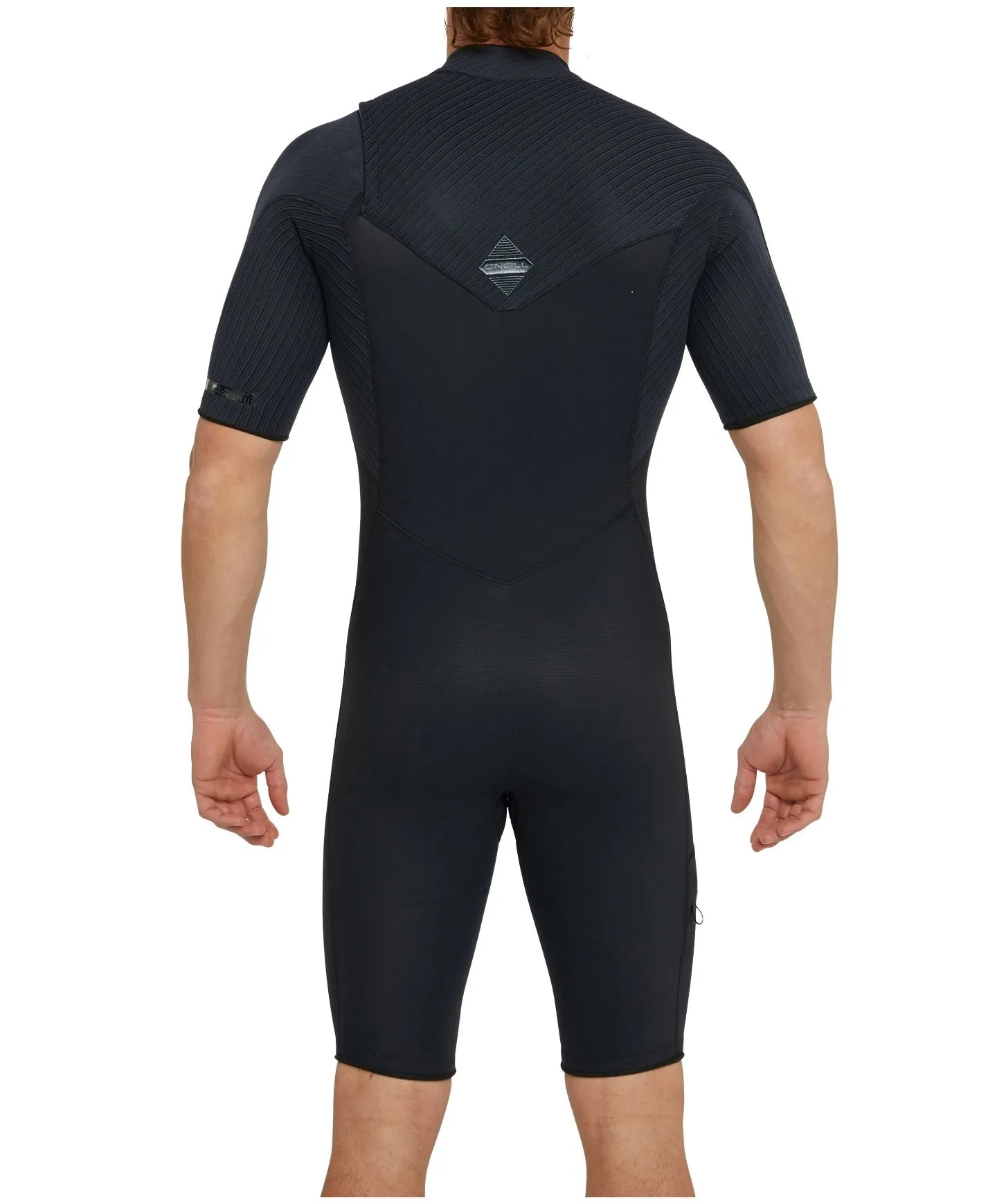 HyperFreak Short Sleeve Springsuit 2mm Chest Zip Wetsuit - Black