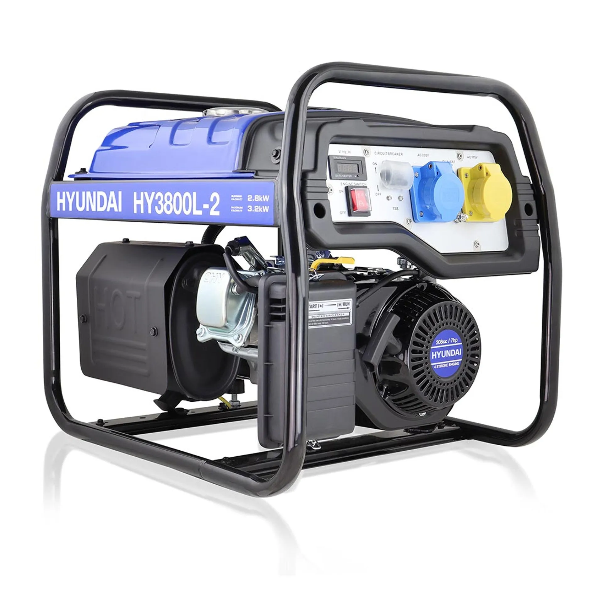 Hyundai Petrol Generator 3.2kW / 4kVa HY3800L-2