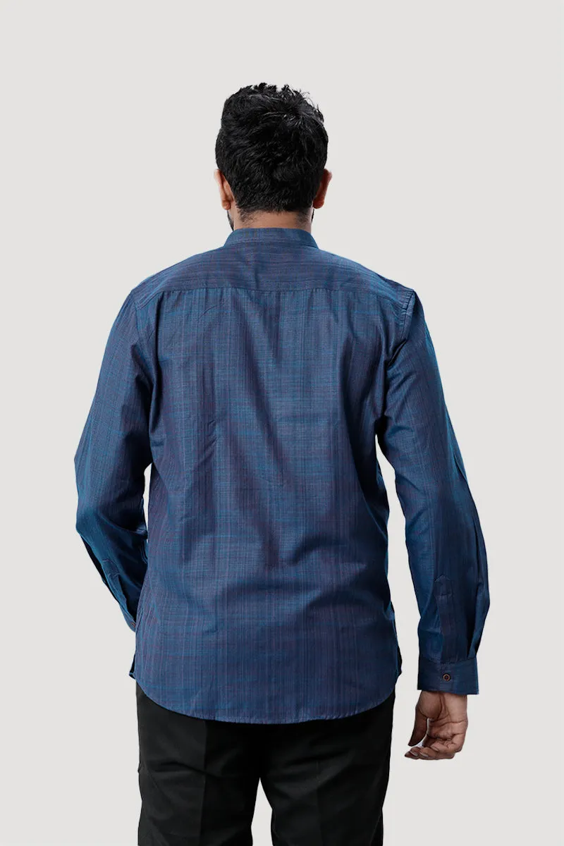 Iconic - Blue Short Kurta for Men | Uathayam