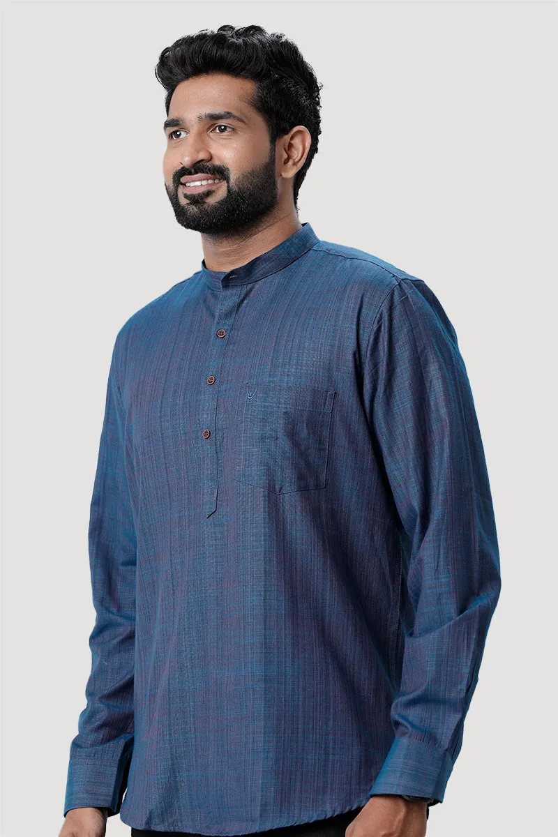 Iconic - Blue Short Kurta for Men | Uathayam