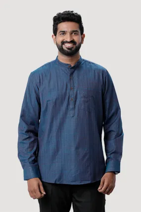 Iconic - Blue Short Kurta for Men | Uathayam