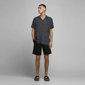 JackJons Men Stretch Cotton Black Chino Shorts (JO-5227)