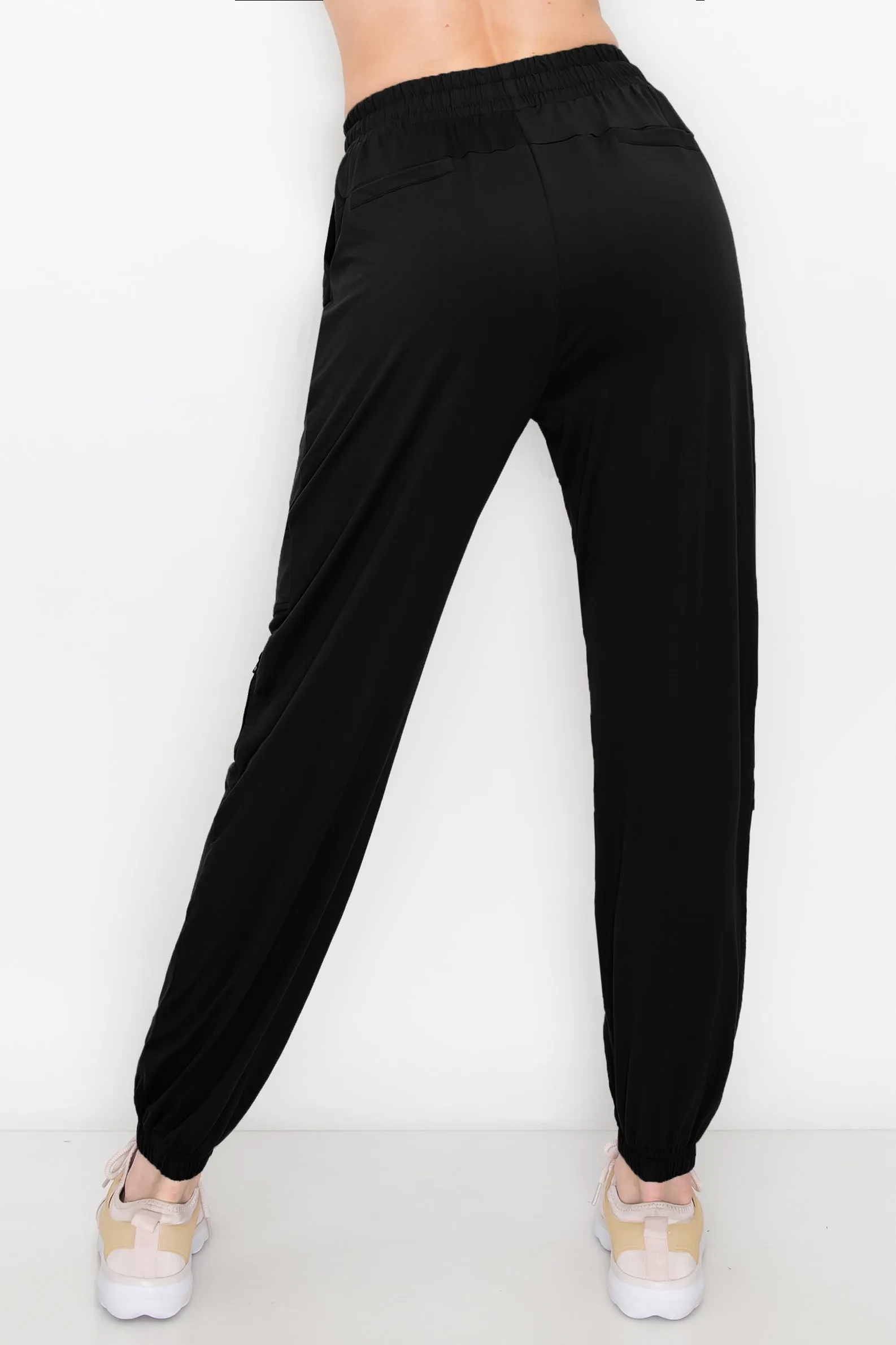 Jogger Sweatpants - Zipper Accent