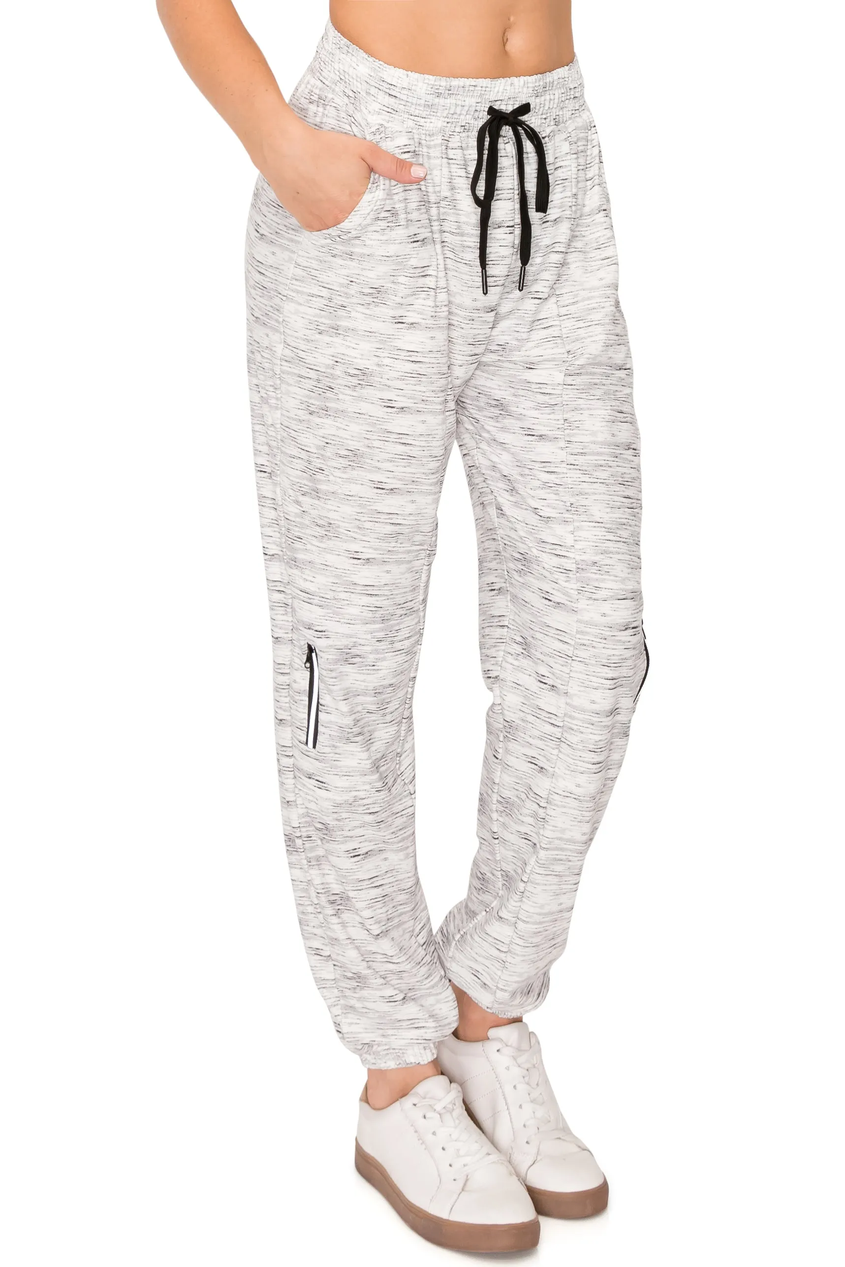 Jogger Sweatpants - Zipper Accent