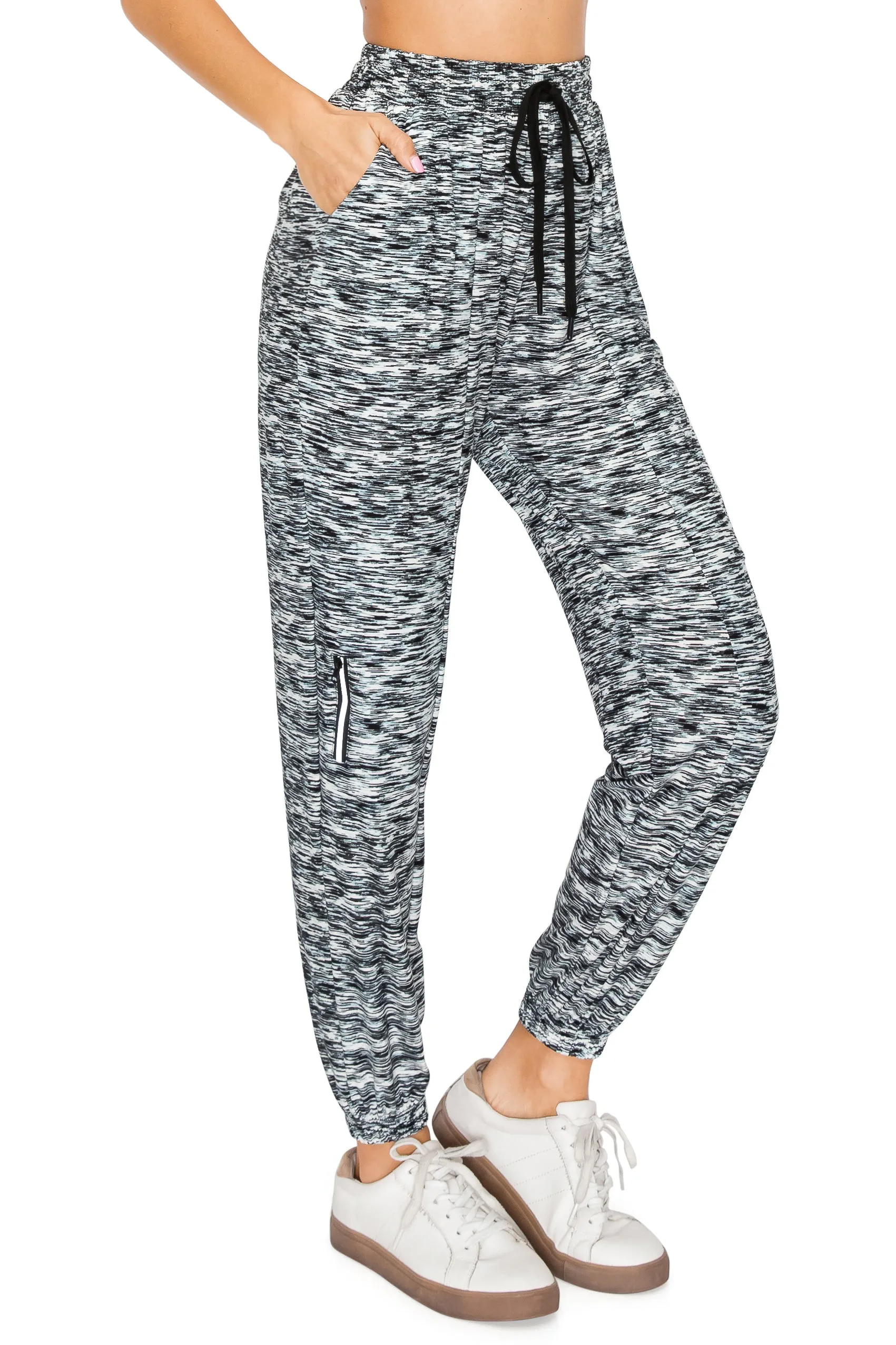 Jogger Sweatpants - Zipper Accent