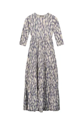 Kids Maxi Layers dress / Navy Tie Dye