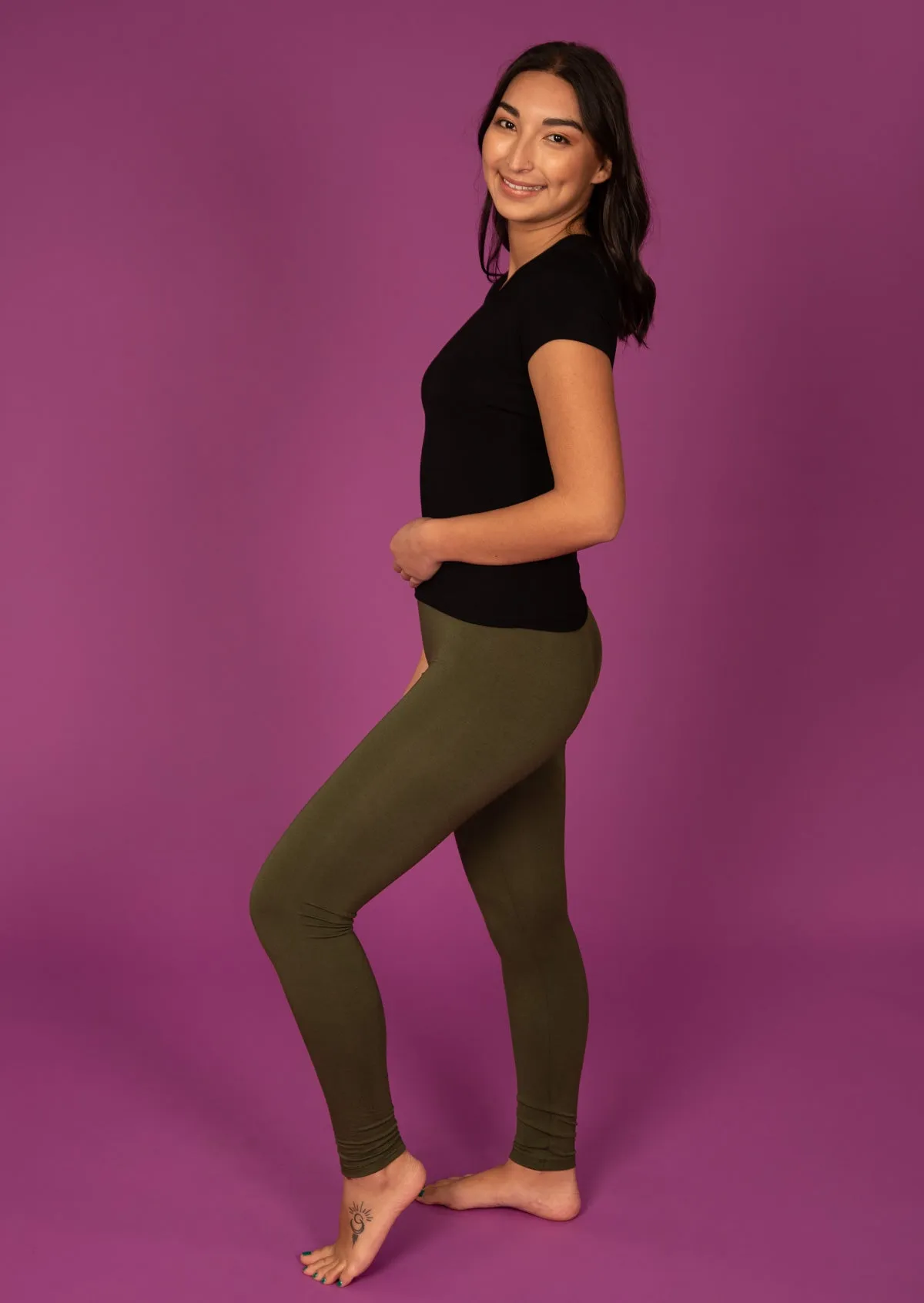 Leggings Olive Green