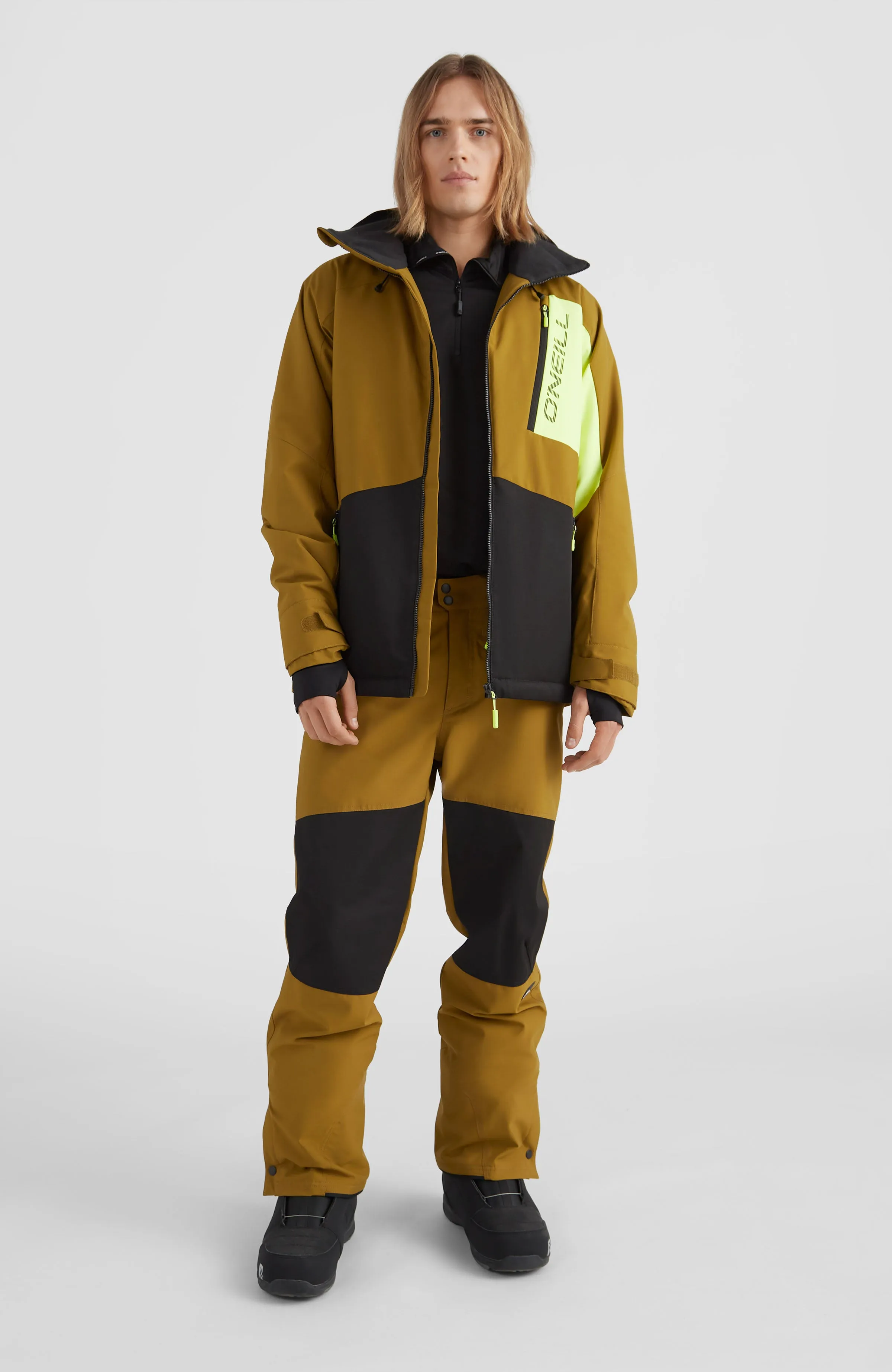 Men's Jigsaw Snow Jacket - Plantation Colour Block