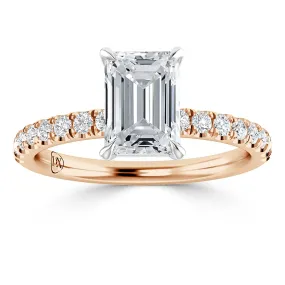 Millie - 18ct Rose Gold - Emerald