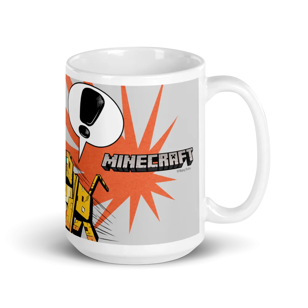 Minecraft Creeper Zoom White Mug