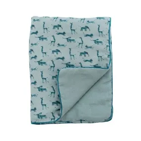 MOULIN ROTY BABY BLUE SAFARI BLANKET