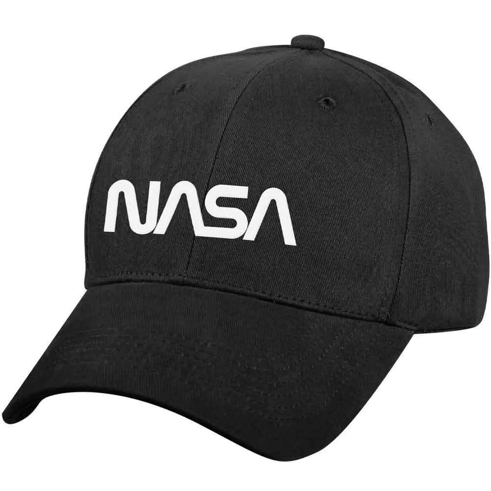 NASA Worm Logo Low Profile Cap - Black