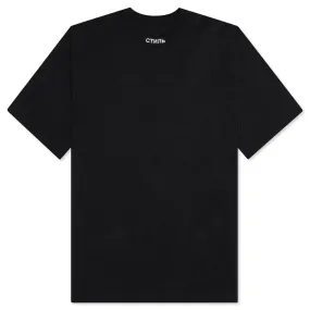 NF CTNMB S/S Tee Neck Logo - Black/White