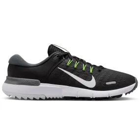 Nike Free Golf Shoes - Black/White/Iron Grey/Volt