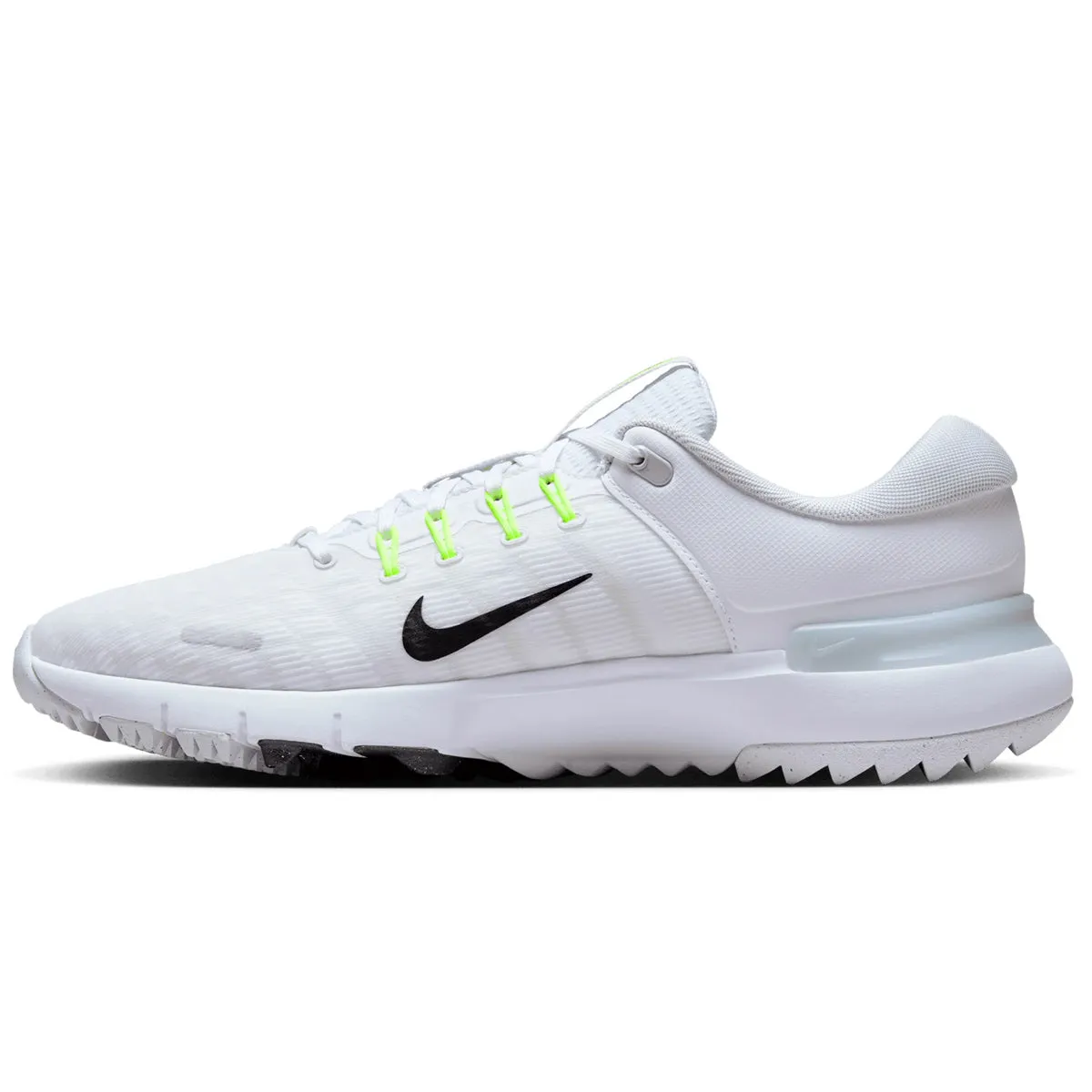 Nike Free Golf Shoes - White/Black/Pure Platinum