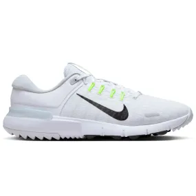 Nike Free Golf Shoes - White/Black/Pure Platinum