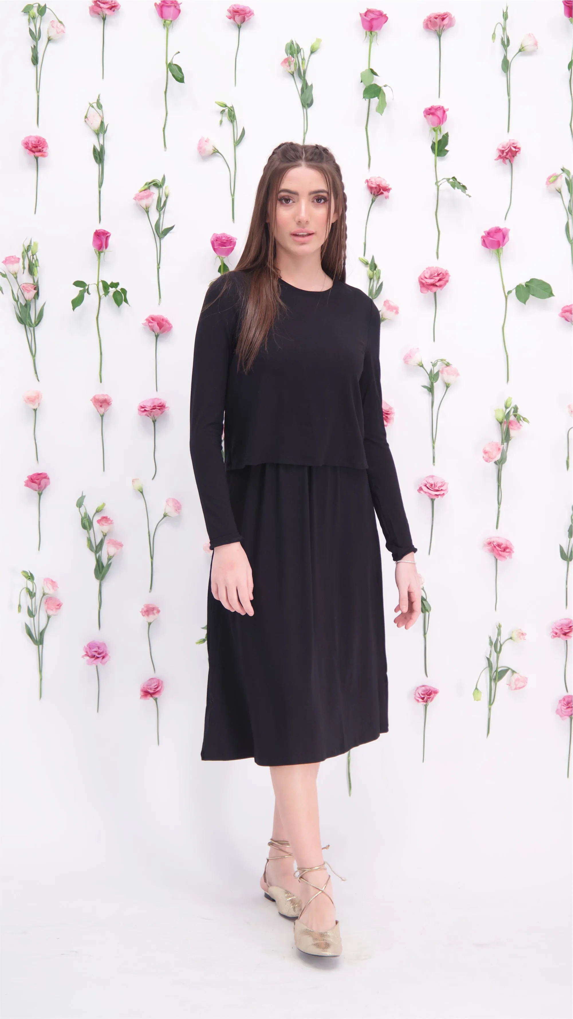 Nursing Dress / Blackל