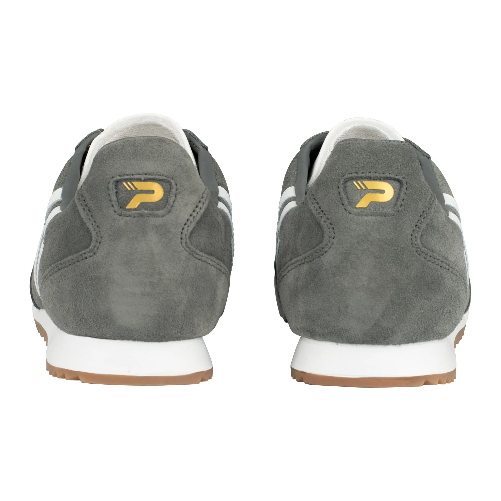 Patrick Rio Suede Trainers Grey/White