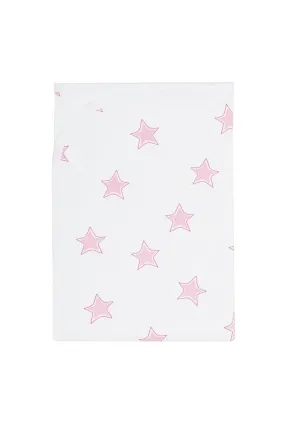 Pink Stars Print Blanket