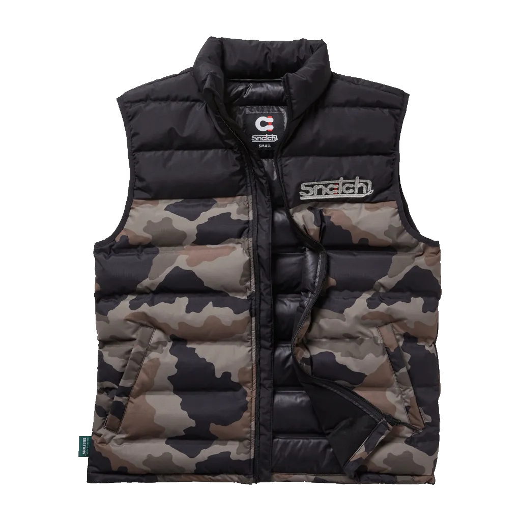 Puffer Vest Camo Army